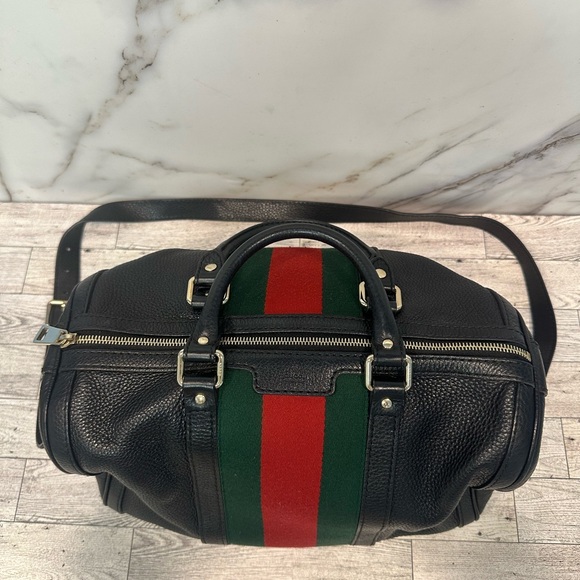 Gucci Web Boston Duffle Bag (Pristine Condition) - Picture 8 of 11